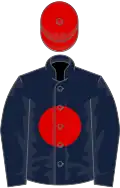 Dark Blue, Red disc, Red cap
