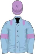 Light blue, mauve epaulets, armlets and cap