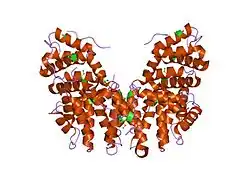 1juq: GGA3 VHS domain complexed with C-terminal peptide from cation-dependent Mannose 6-phosphate receptor