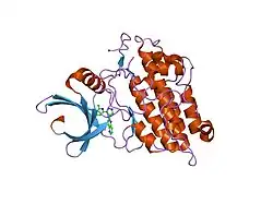 1vjy: Crystal Structure of a Naphthyridine Inhibitor of Human TGF-beta Type I Receptor