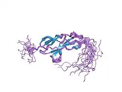 2crm: Solution structure of the fourth FNIII domain of human