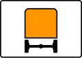 T-23h "plate indicating vehicles carrying hazardous goods"
