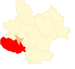 Location of Gmina Kościelec