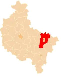 Location within the voivodeship