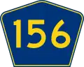 Highway 156 marker