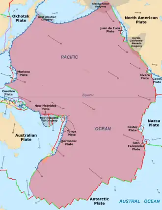 The Pacific plate
