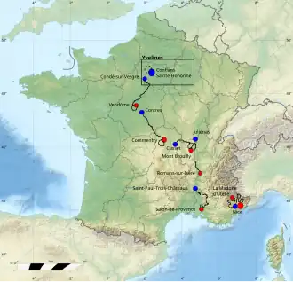 Route of the 2016 Paris–Nice