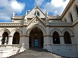 Steps leading to entrance