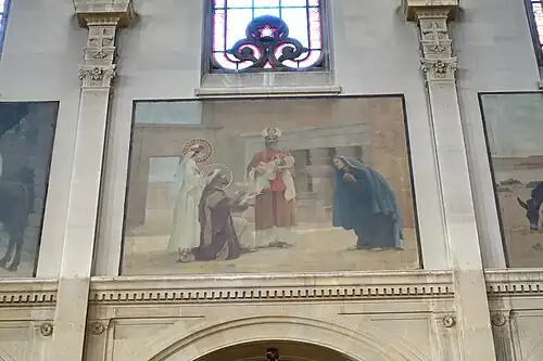 Scene from the Life of the Virgin Mary, by Joseph Aubert (Nave)