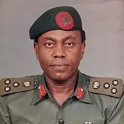 Dan Patrick Archibong on military uniform