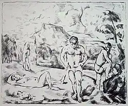 Paul Cézanne – Baigneurs (Grande planche)