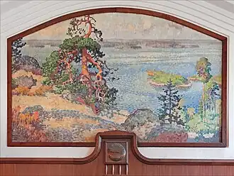 Koli at Helsinki Central Station by Eero Järnefelt with help from Alfred William Finch and Ilmari Aalto, 1911