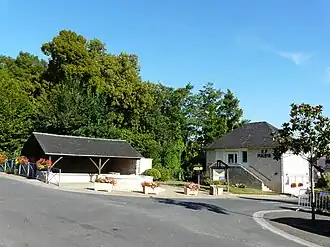 The wash house and town hall in Pazayac