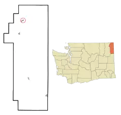 Location of Jared, Washington