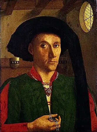 Portrait of Edward Grimston, 1446. National Gallery, London. (On loan from the Earl of Verulam)