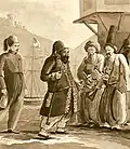 Ibrahim Pasha in the harbour of Navarin en 1828.