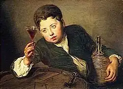 The Young Wine Taster,  1725–1730, Louvre, Paris