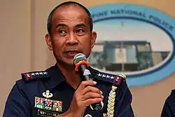 General Jesus Verzosa in a press conference