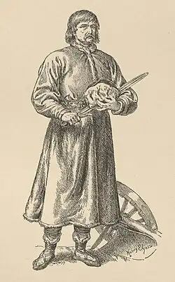 Imaginary depiction of Piast the Wheelwright by Walery Eljasz Radzikowski