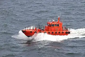 Pilot boat L 238 off the coast of Helsinki.