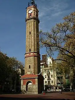 Torre del rellotge (Clock Tower), located in the Plaça de la Vila de Gràcia&nbsp;[ca]