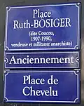 Place du Chevelu in Geneva, officially renamed to Place Ruth-Bösiger in September 2020.