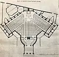 Plan of the Regent's Park Baptist Chapel (illustration reproduced from The Builder, 1855)