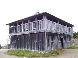 Recreated fort; the original fort also served as First Parish Church in Plymouth and a colony meeting house on Burial Hill.