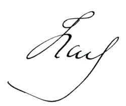 Charles I & IV's signature