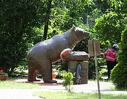 Near a preschool named after him in the Ochota district of Warsaw