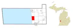 Location within Ottawa County