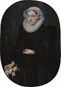 Portrait of a lady. Oil on panel, 1601 - 1609.