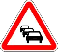 Traffic queues likely