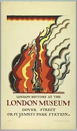 Poster, London History at the London Museum, for London Underground (1922)