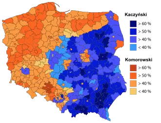 Results of the first round of the 2010 Polish presidential election