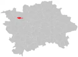 Location of Stodůlky in Prague