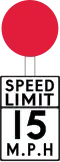 Speed Limit except Built-up Areas