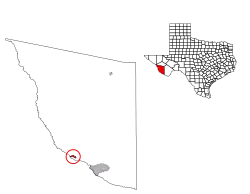 Location of Presidio, Texas