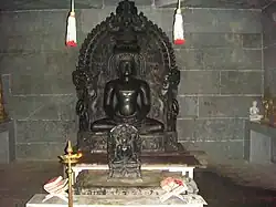 Mulnayak of Parshva within the main temple at the Math