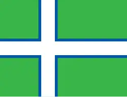 The first proposed flag of Greenland (1973)