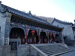 The Three Buddhas Hall at Puhua Temple.