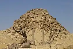 Photograph of a pyramid complex