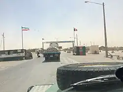 Entering Islam Qala from Taybad in Iran