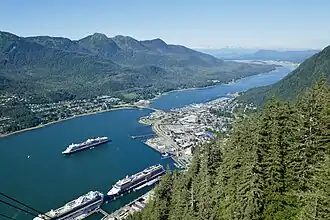 View of Juneau from the Goldbelt Tram