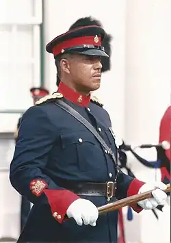 WO1 Herman Eve, RSM of the Royal Bermuda Regiment in 1992[220]