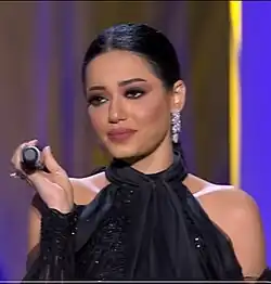 Riad performing at Souq Wagif Festival in 2019