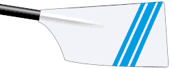 Image showing the rowing club's blade colours