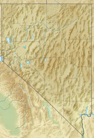 Shoshone Range is located in Nevada