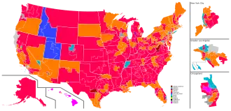 Color-coded map for House