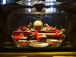 Relics of Saint Sylvester in the Abbey of Saint Sylvester in Nonantola